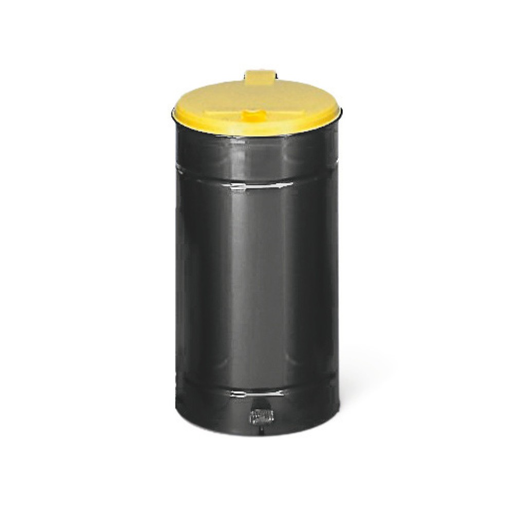 Produktabbildung Nr. 1: Poubelle à pédale Euro-Pedal, 60 litres, corps anthracite, couvercle jaune
