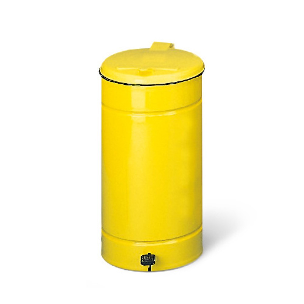Produktabbildung Nr. 1: Poubelle à pédale Euro-en jaune Couvercle 60 litres, corps jaune, couvercle jaune