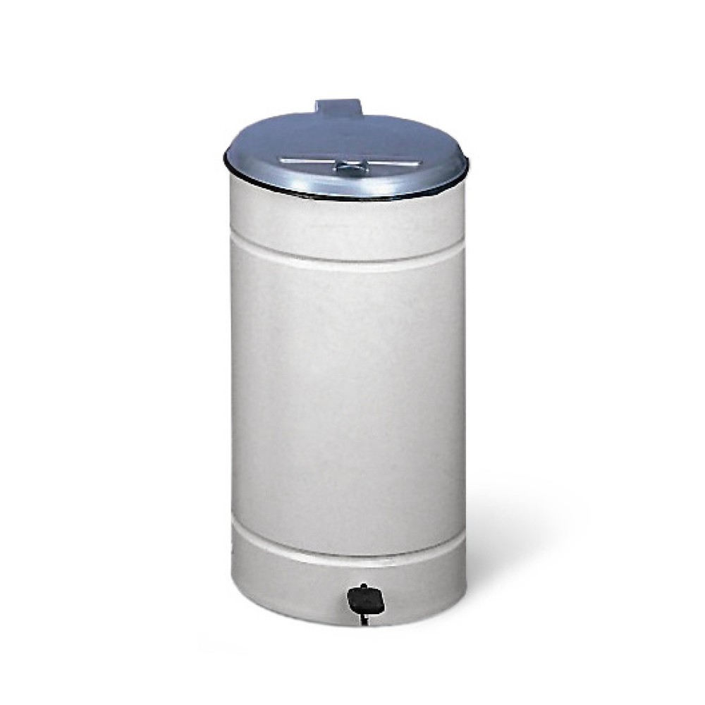 Produktabbildung Nr. 1: Poubelle à pédale Euro-Pedal, 60 litres, corps gris, couvercle argent