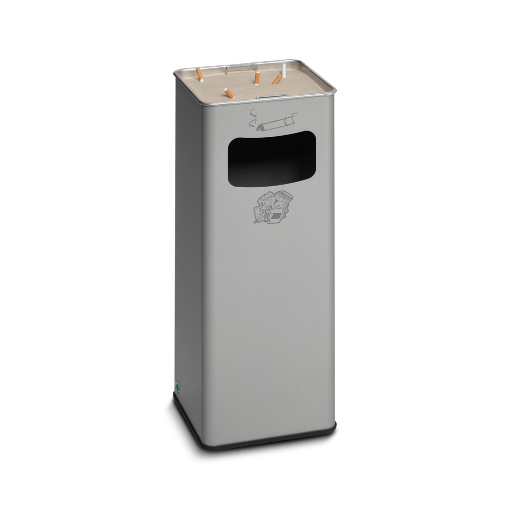 Illustration du produit: Poubelle-cendrier VAR®, modèle sur pied, 31,7 litres, argent