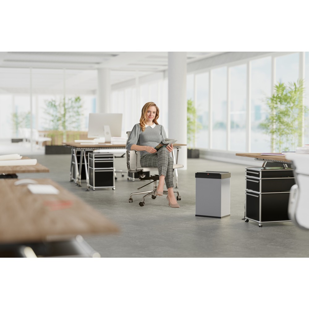Produktabbildung Nr. 5: Poubelle Hailo Big-Box Swing, 40 litres, argenté