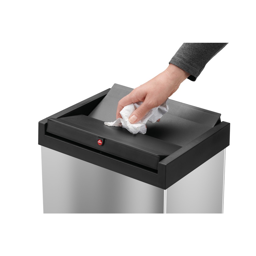 Produktabbildung Nr. 3: Poubelle Hailo Big-Box Swing, 60 litres, acier inoxydable