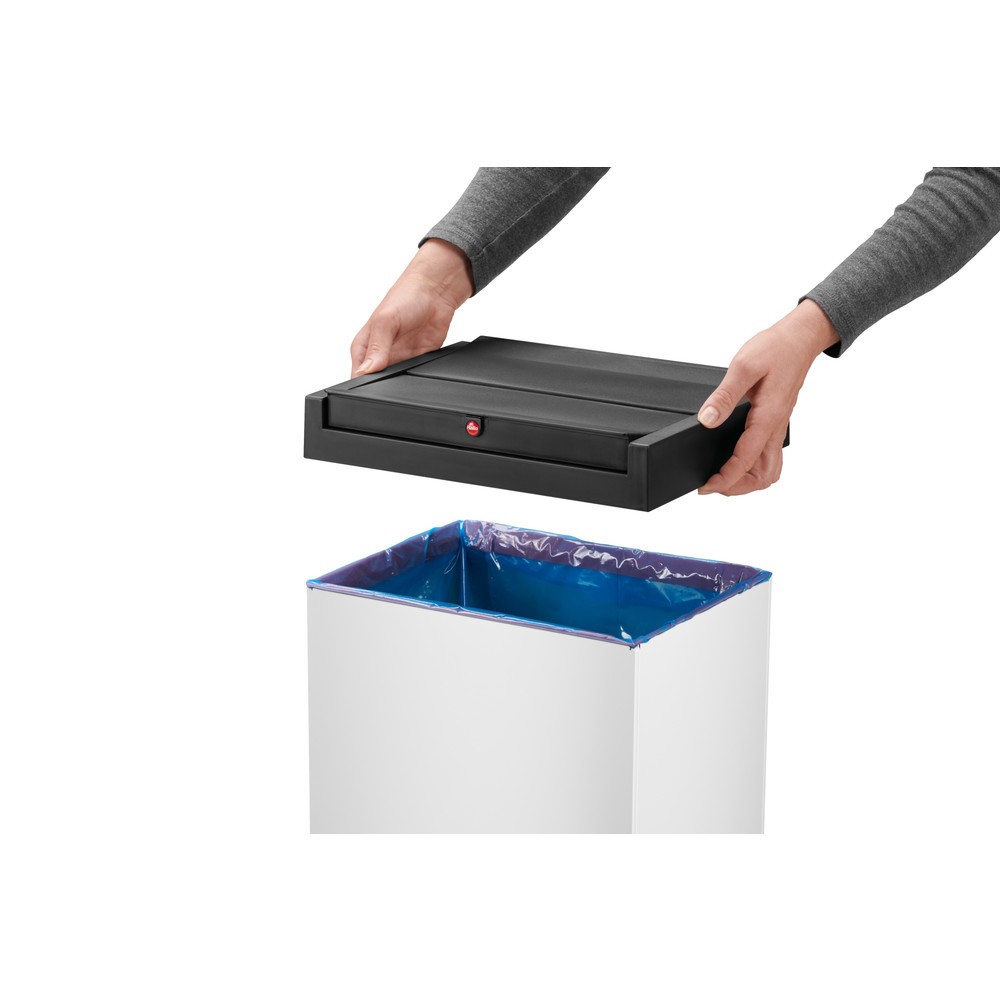 Produktabbildung Nr. 2: Poubelle Hailo Big-Box Swing, 60 litres, blanc de sécurité