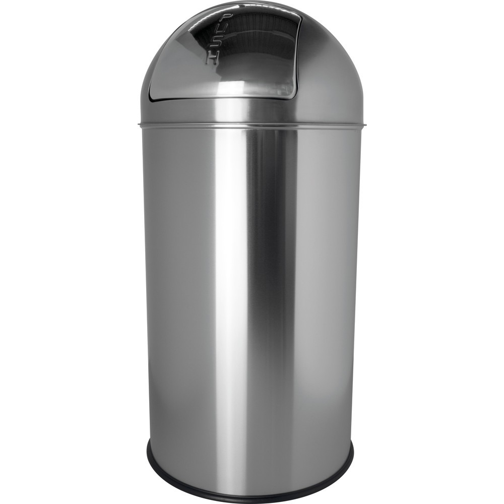 Produktabbildung Nr. 1: Poubelle helit « The Dome », 50 litres, acier inoxydable