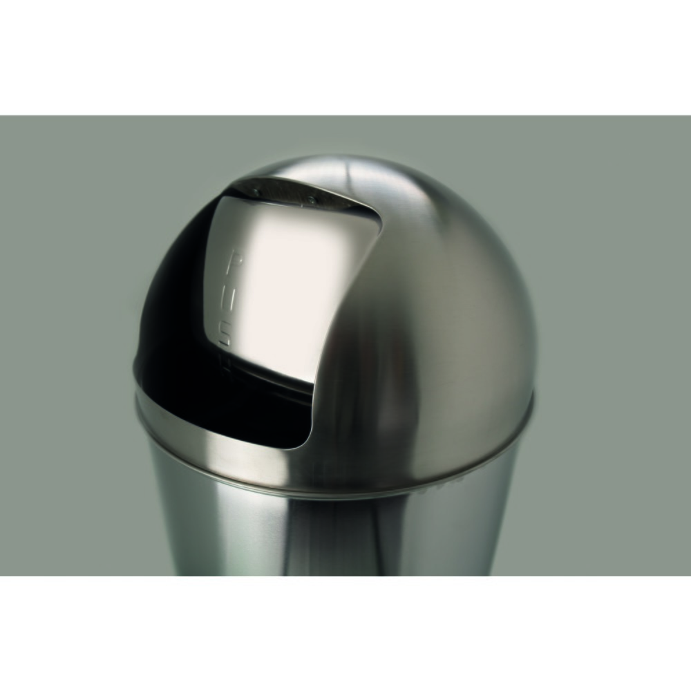 Produktabbildung Nr. 2: Poubelle helit « The Dome », 30 litres, gris moyen