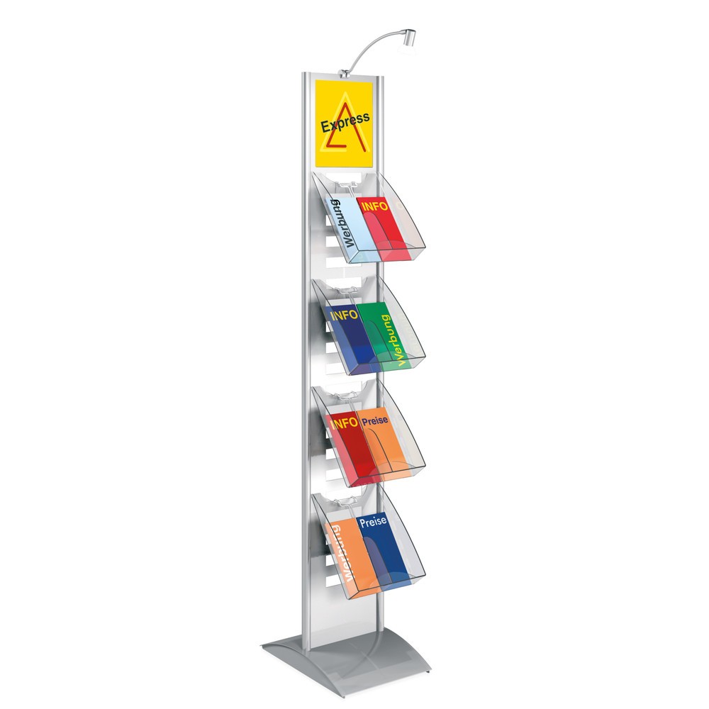 Illustration du produit: Présentoir à prospectus, bilatéral, H x l x P 1 660 x 300 x 400 mm