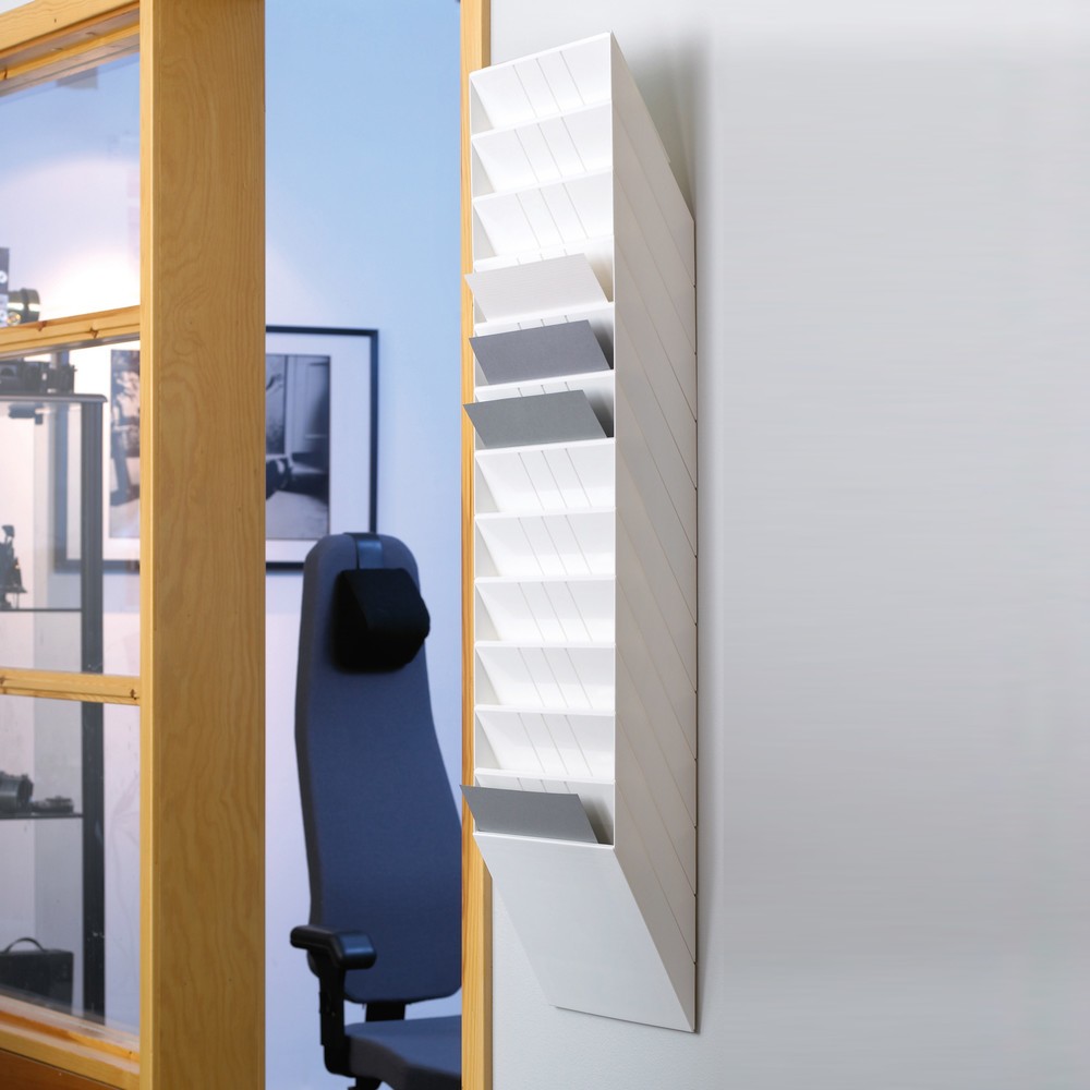 Produktabbildung Nr. 2: Présentoir à prospectus DURABLE Flexiboxx, 12 x DIN A4, format portrait, blanc
