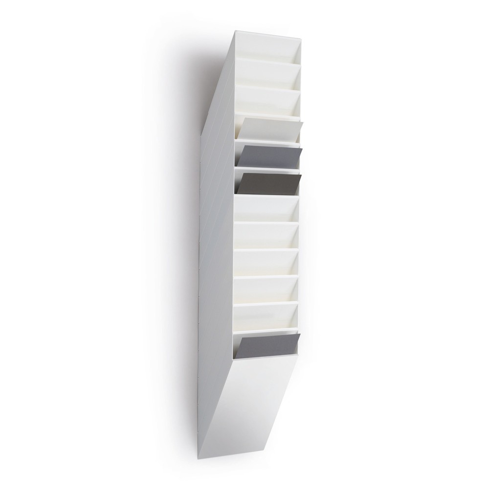 Produktabbildung Nr. 1: Présentoir à prospectus DURABLE Flexiboxx, 12 x DIN A4, format portrait, blanc
