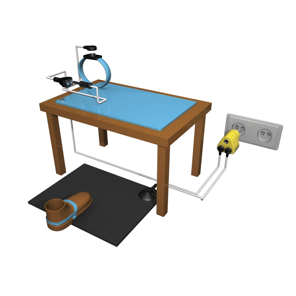 Produktabbildung Nr. 5: Prise de terre ESD pour tapis de travail NoTrax Anti-Stat POP™/High Tech POP™
