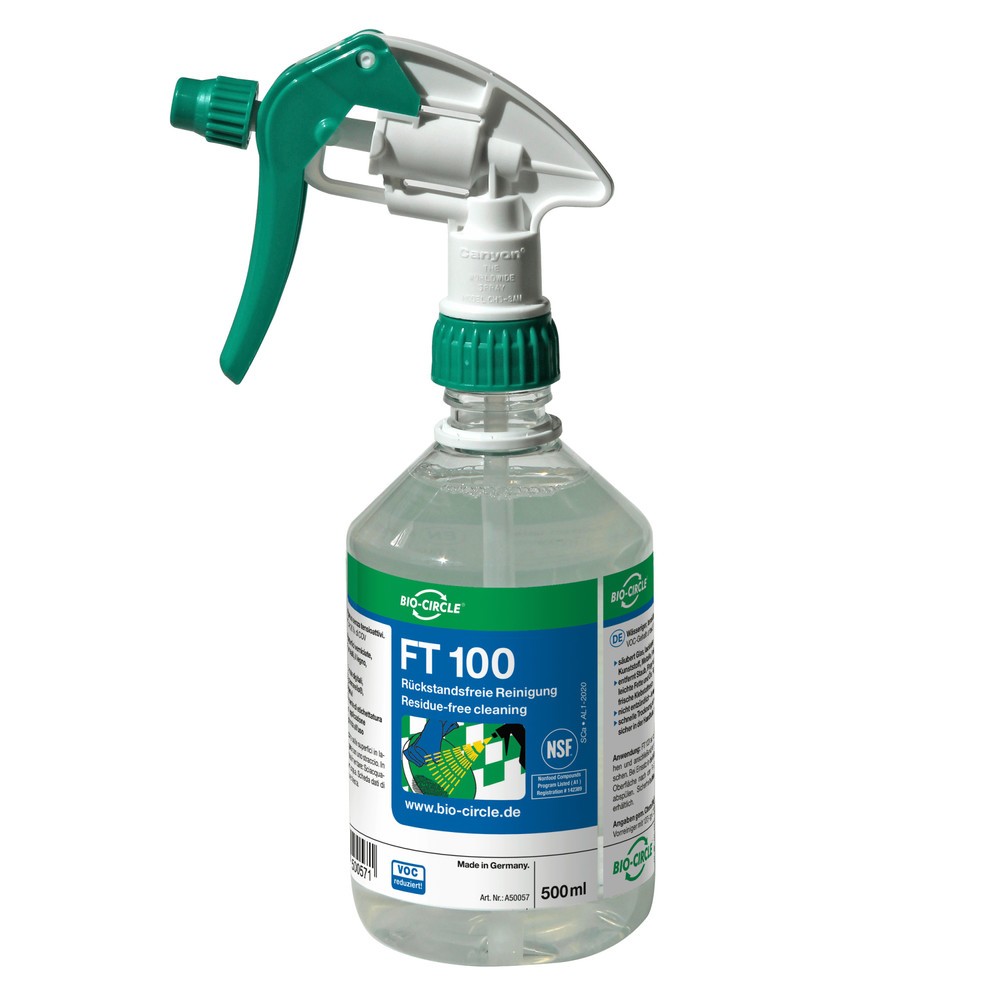Produktabbildung Nr. 3: Produit de nettoyage BIO-CIRCLE FT 100, sans tensioactif, Bouteille pulvérisateur à main 20 x 500 ml