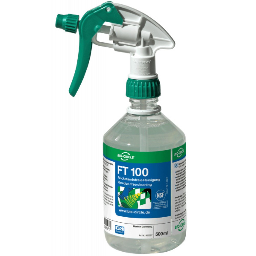 Produktabbildung Nr. 1: Produit de nettoyage BIO-CIRCLE FT 100, sans tensioactif, Bouteille pulvérisateur à main 20 x 500 ml