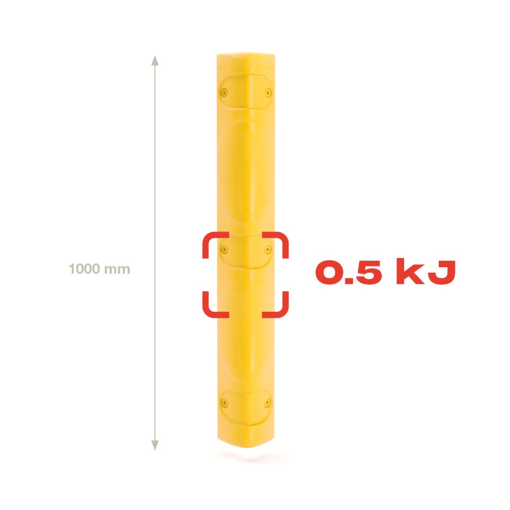 Produktabbildung Nr. 4: Protection contre les chocs pour arêtes BOPLAN® CP Corner Protector, angulaire, à monter, pour coins 85 à 100°, H x l 1 000 x 140 mm