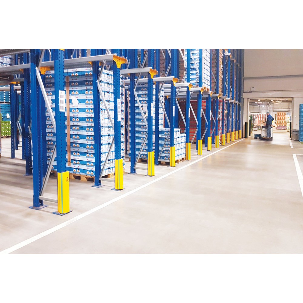 Produktabbildung Nr. 5: A-SAFE Protection contre les chocs pour rayonnages RackGuard en MEMAPLEX®, version frigorifique, cote intérieure HxlxP 600 x 102 x 68 mm