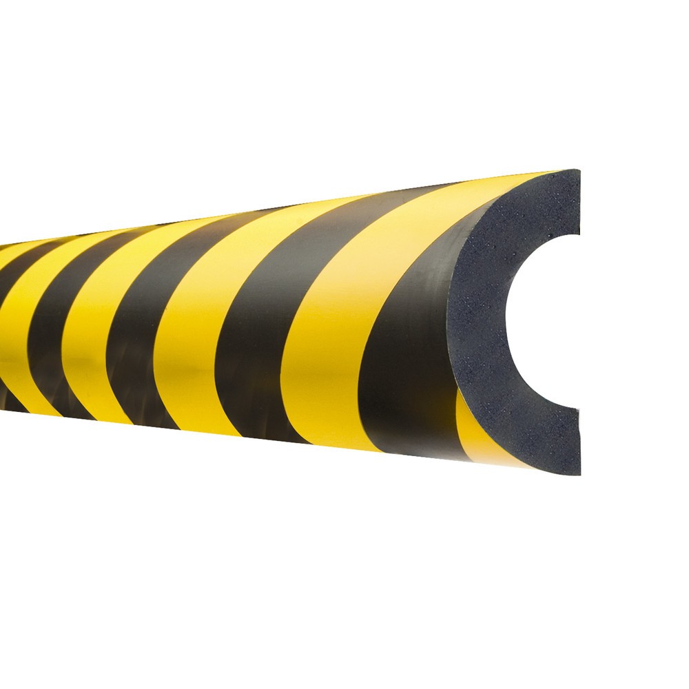 Illustration du produit: Protection contre les chocs pour tubes MORAVIA, semi-circulaire, magnétique, diamètre intérieur 60 mm, longueur 1 m
