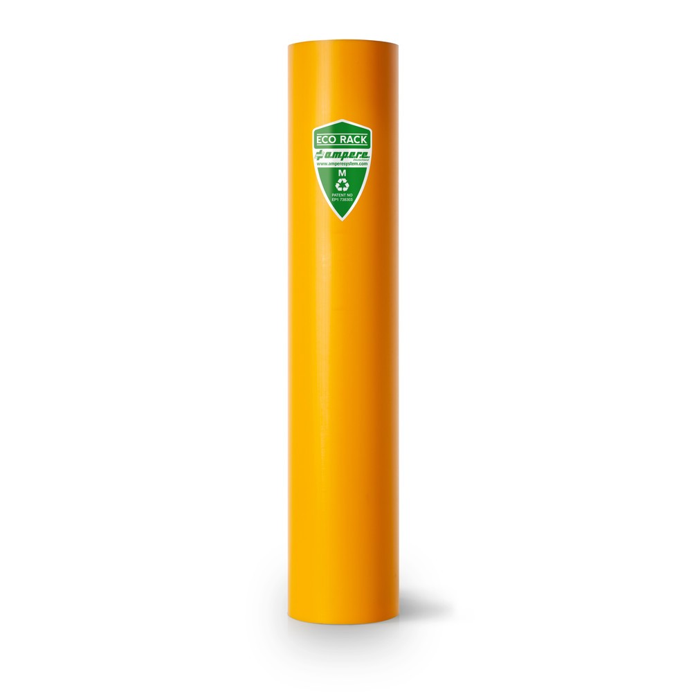 Illustration du produit: A.M.P.E.R.E. Protection contre les chocs pour rayonnages Eco Rack, en plastique, modèle M, cotes intérieures Hxl 600 x 88-100 mm