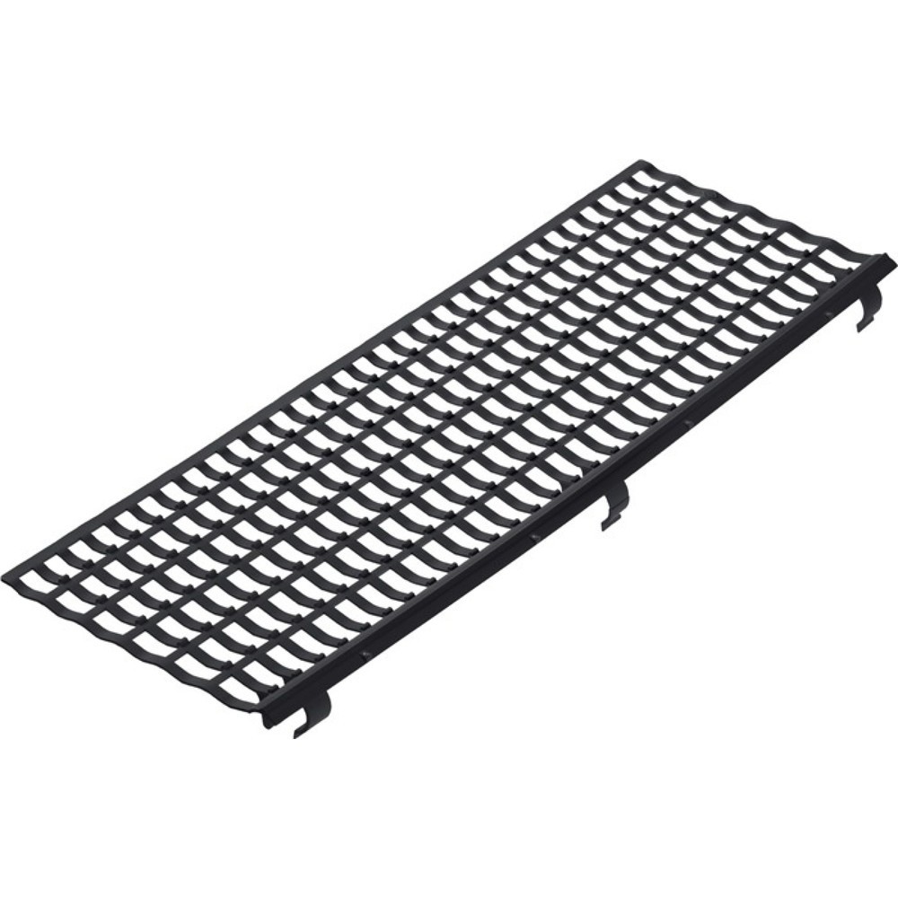 Produktabbildung: PROTEKTOR Laubfanggitter B.100-150mm L.1m schwarz
