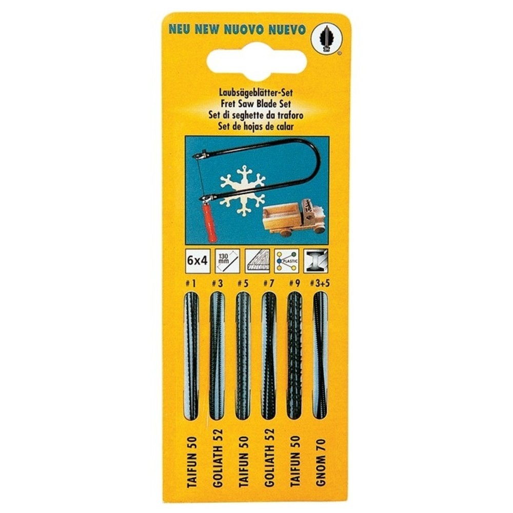 Produktabbildung: PUK Laubsägeblättersortiment 24-tlg.f.Handsägebögen f.HO/MET