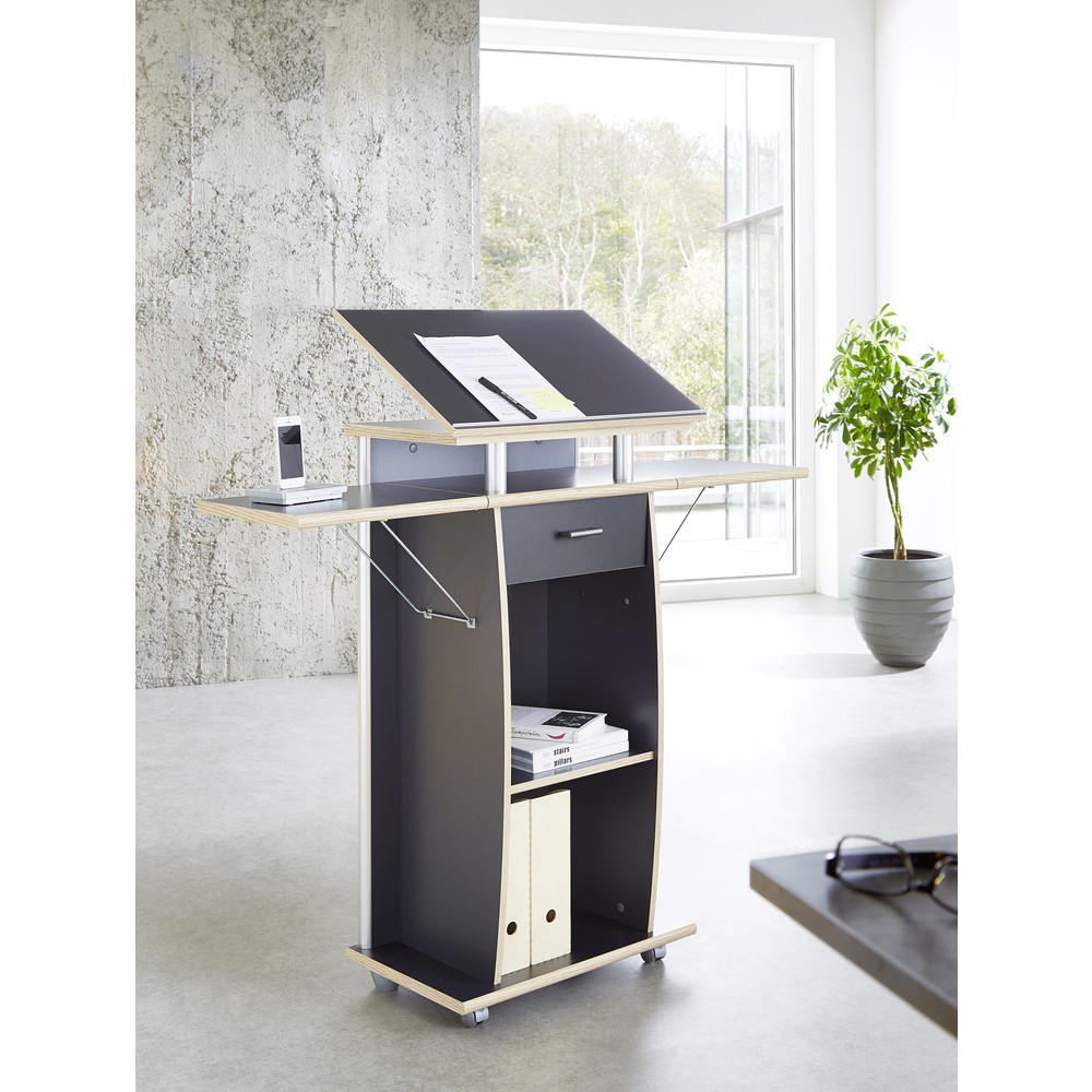 Produktabbildung Nr. 4: Pupitre avec 2 bras latéraux, anthracite