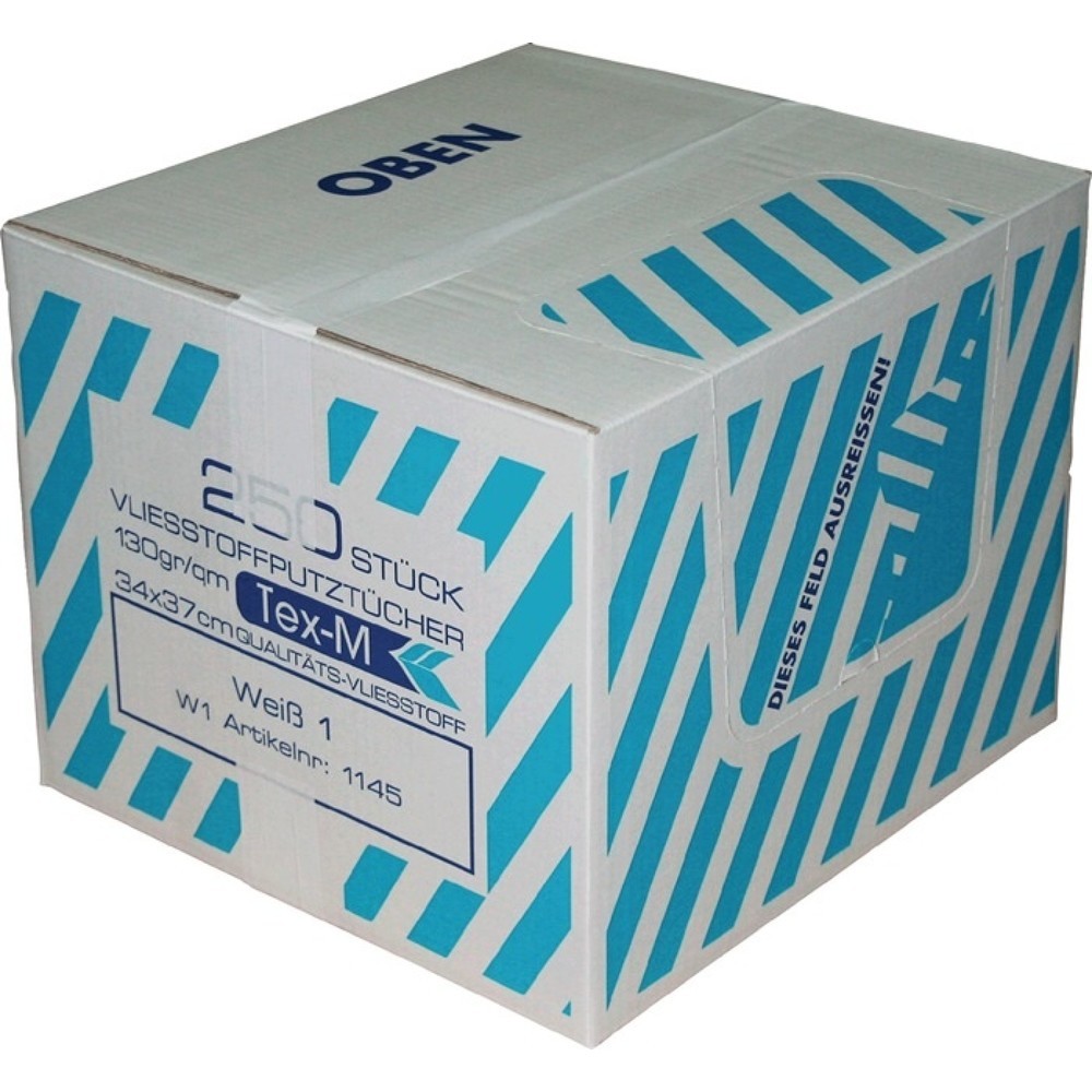 Produktabbildung: Putztuchvliesstoff L370xB340ca.mm weiss