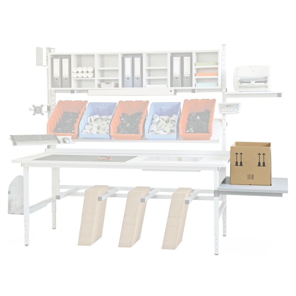 Illustration du produit: Rallonge pour table d'emballage, lxP 600 x 900 mm, anthracite