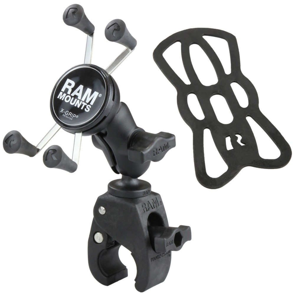 N° de l'image du produit 2 : RAM Mounts X-Grip Support de serrage pour smartphones jusqu'à 82,6 mm de large, boule B de 1 pouce, petite griffe robuste, bras de connexion court