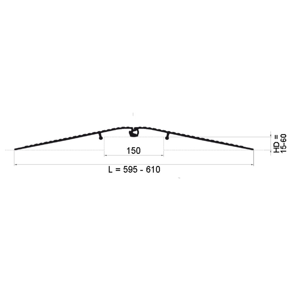 Produktabbildung Nr. 3: Rampe de seuil, double, capacité de charge 500 kg, largeur 1 000 mm