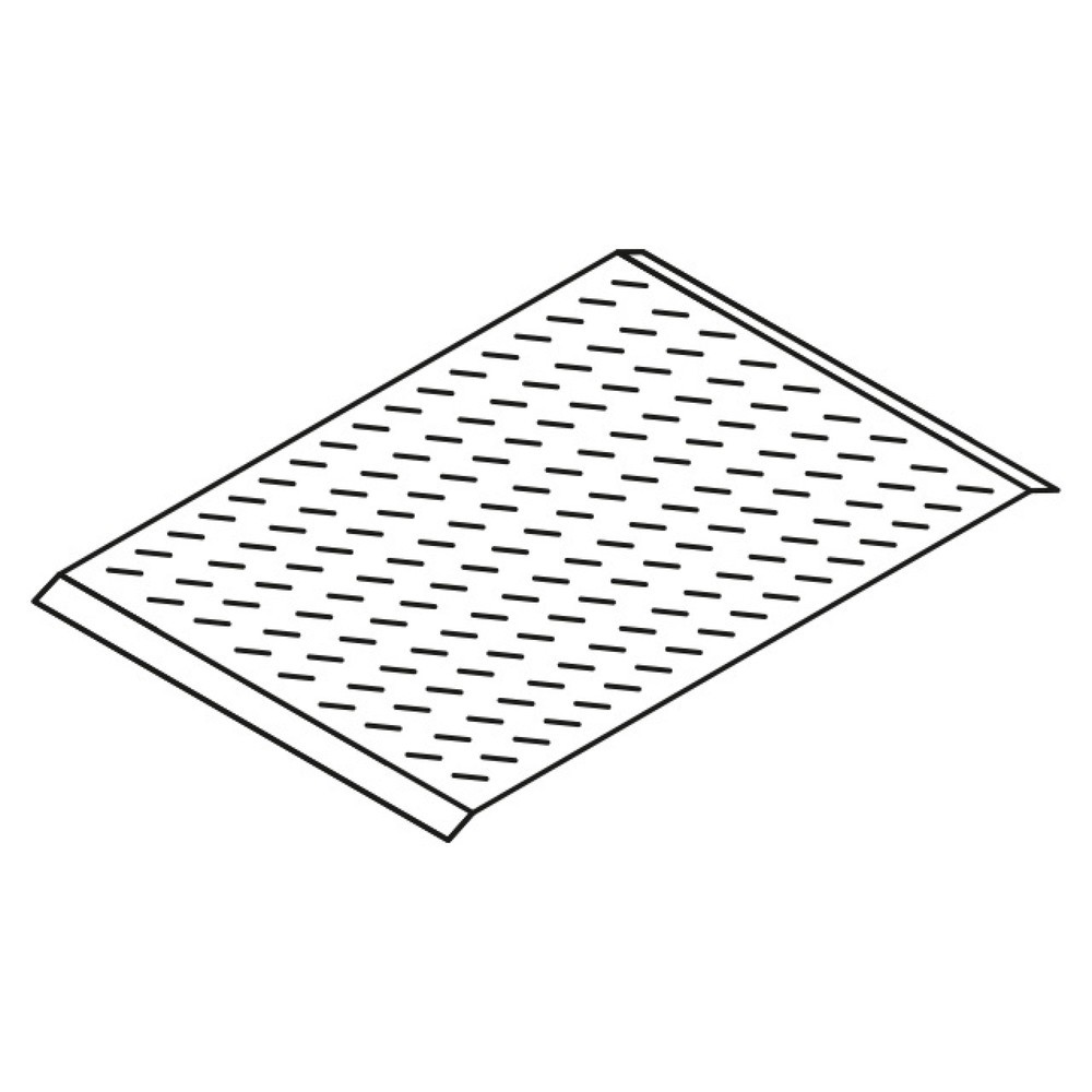 Illustration du produit: Rampe passe-câbles en aluminium, l 1 200 x L 1 500 mm, avec profilé larmé