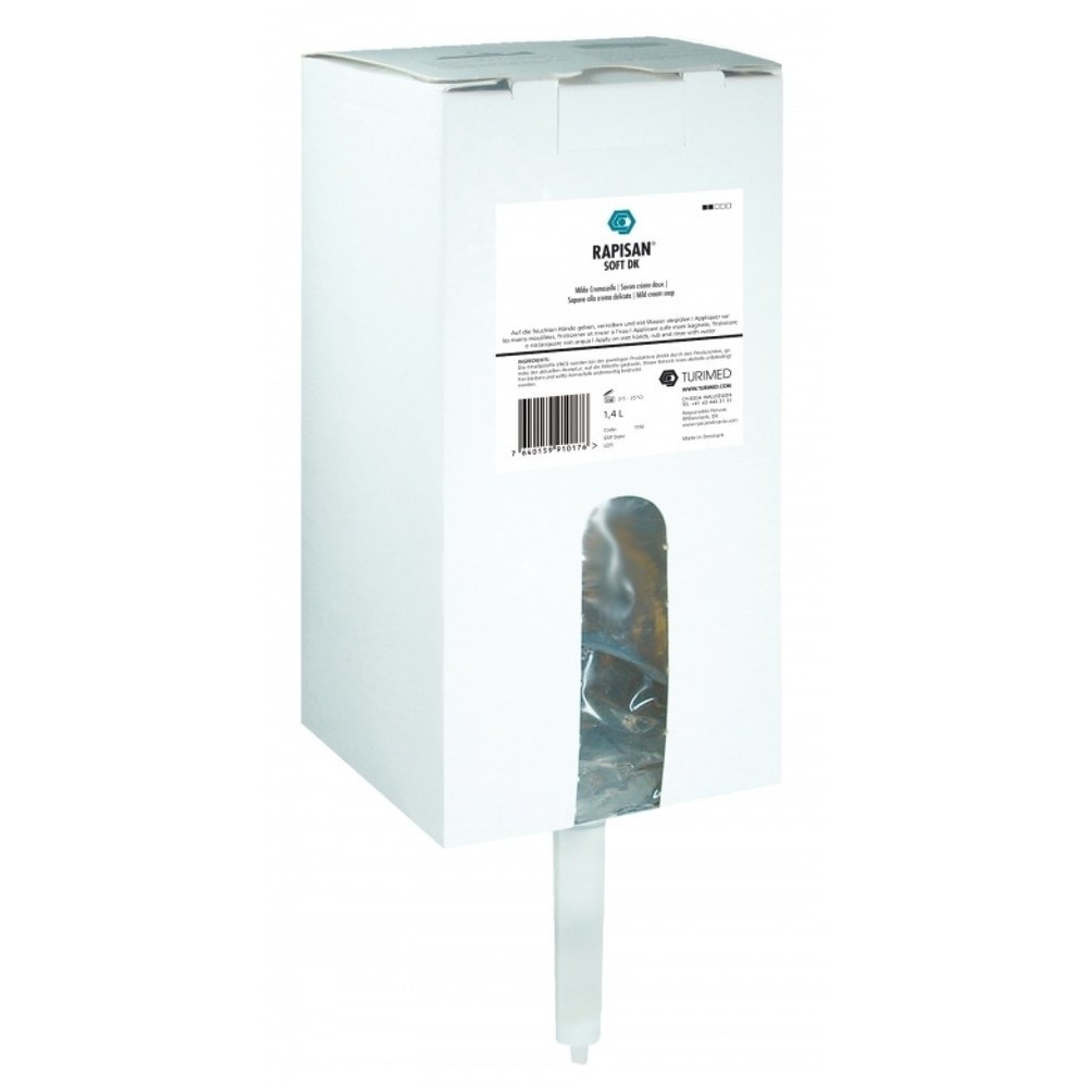 Produktabbildung: RAPISAN® SOFT DK Milde Creme Seife 1400ml Bag-in-Box