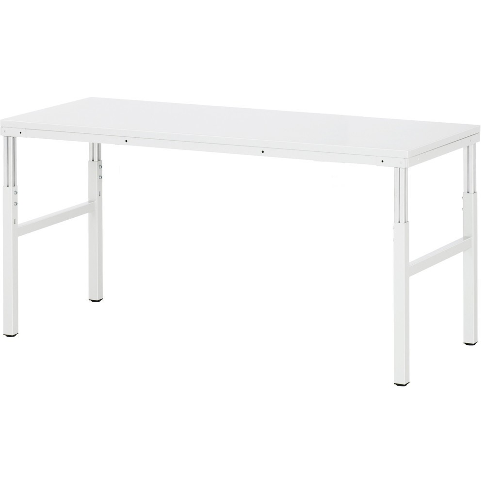 Produktabbildung Nr. 1: RAU Arbeitstisch Serie E, HxBxT 650-1.000 x 1.800 x 700 mm, Arbeitsplatte Melamin-Belag