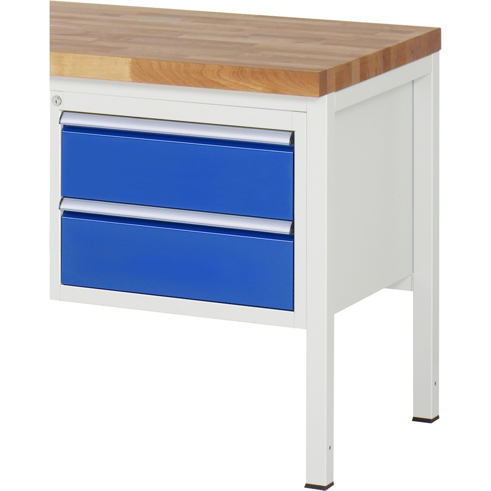 Illustration du produit: RAU Armoire à tiroirs Série 7000, caisson sous plateau, HxlxP 440 x 580 x 650 mm, 2 tiroirs 2 x 180 mm