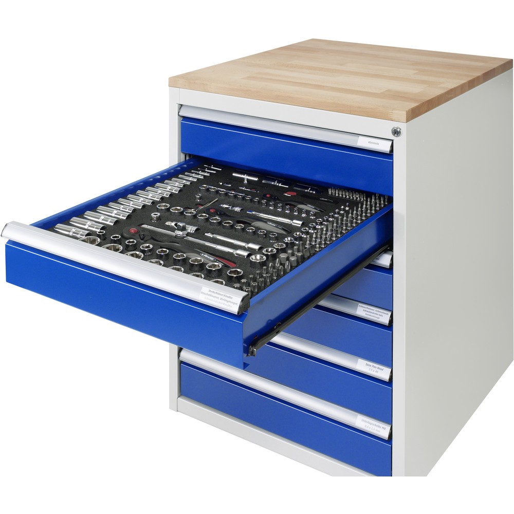 Produktabbildung Nr. 2: RAU Armoire à tiroirs Série 7000, caisson sous plateau, HxlxP 440 x 580 x 650 mm, 2 tiroirs 2 x 180 mm