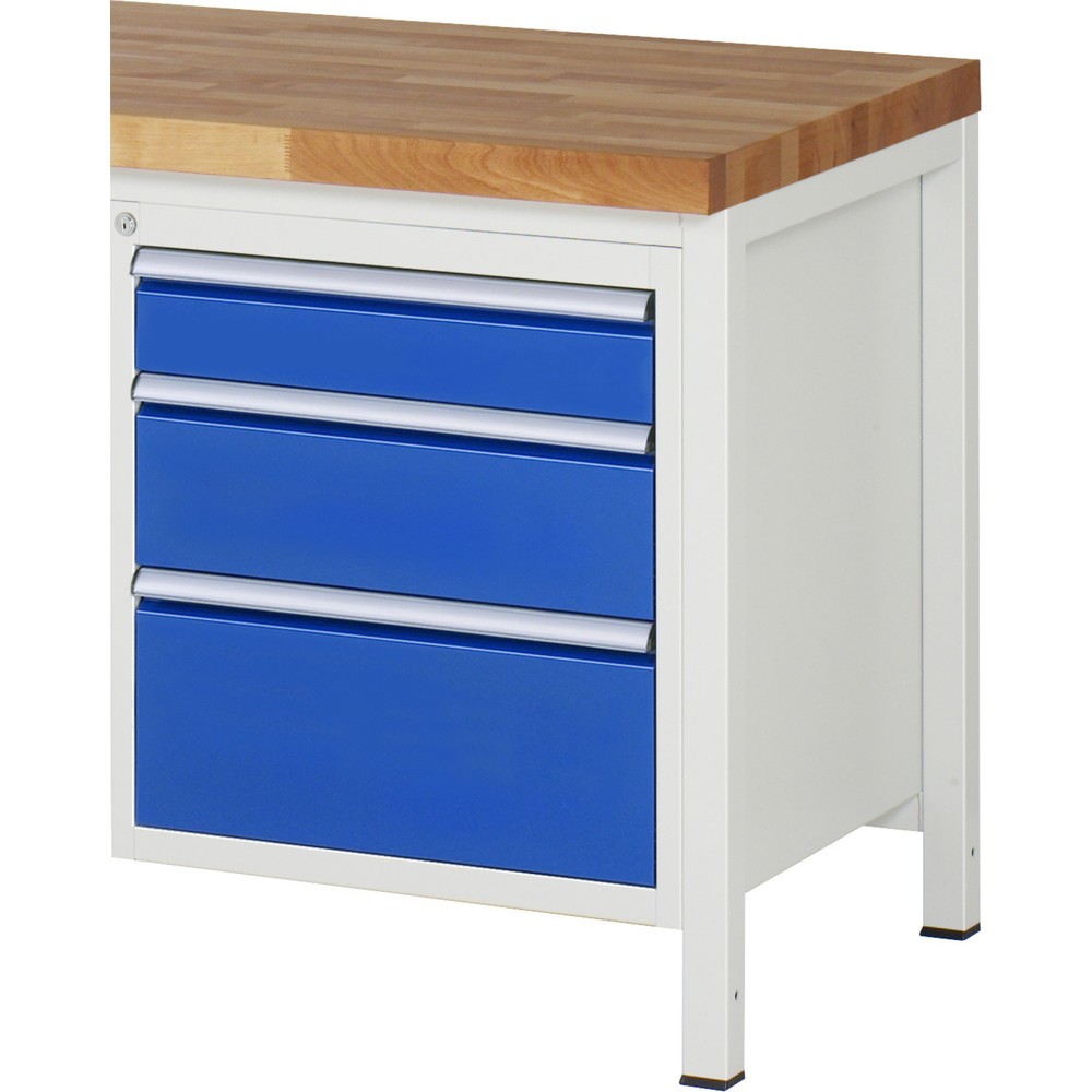 Produktabbildung Nr. 1: RAU Armoire à tiroirs Série 7000, caisson sous plateau, HxlxP 620 x 580 x 650 mm, 3 tiroirs 1 x 120, 1 x 180, 1 x 240 mm