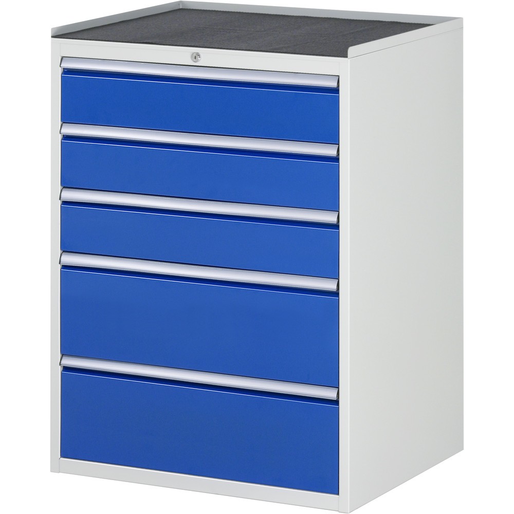 Produktabbildung Nr. 1: RAU Armoire à tiroirs série 7000, HxlxP 1 035 x 770 x 650 mm, avec 5 tiroirs taille XL, face supérieure en métal