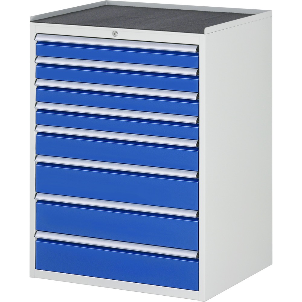 Illustration du produit: RAU Armoire à tiroirs série 7000, HxlxP 1 035 x 770 x 650 mm, avec 8 tiroirs taille XL, face supérieure en métal