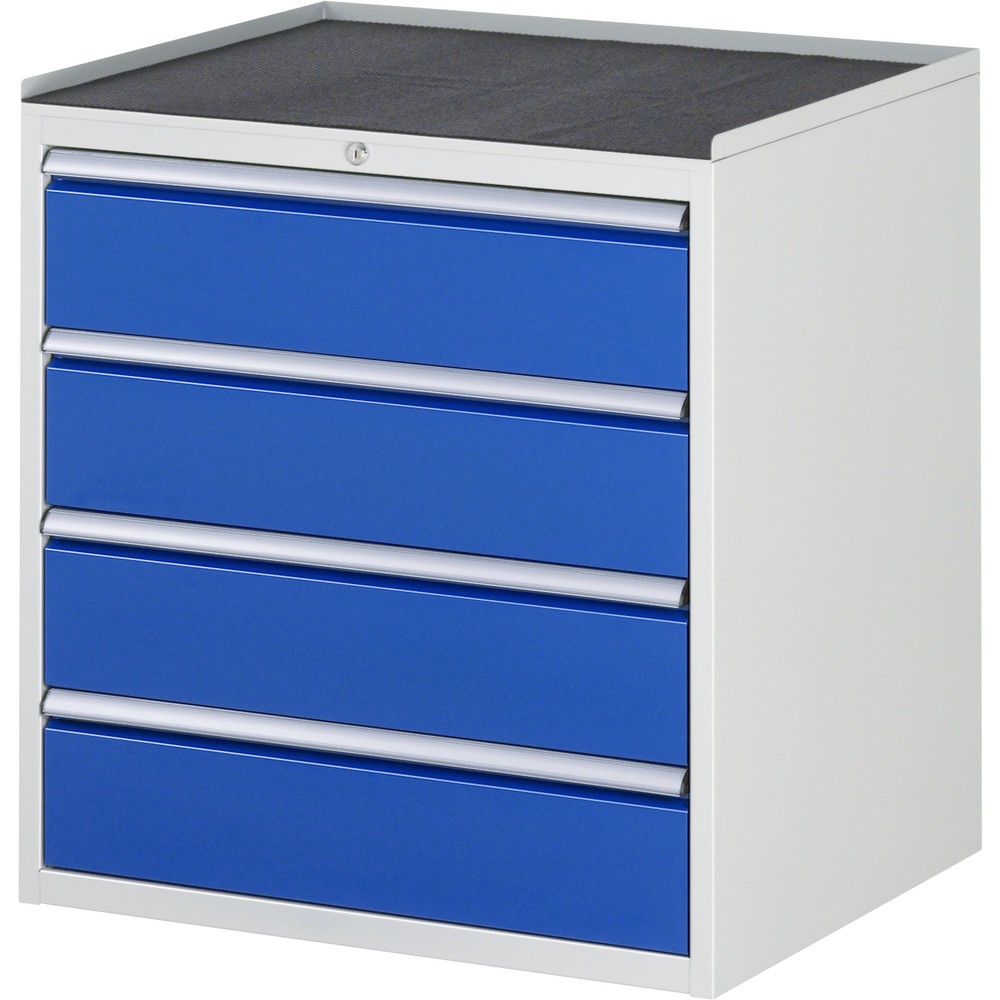 Illustration du produit: RAU Armoire à tiroirs série 7000, HxlxP 825 x 770 x 650 mm, avec 4 tiroirs taille XL, face supérieure en métal