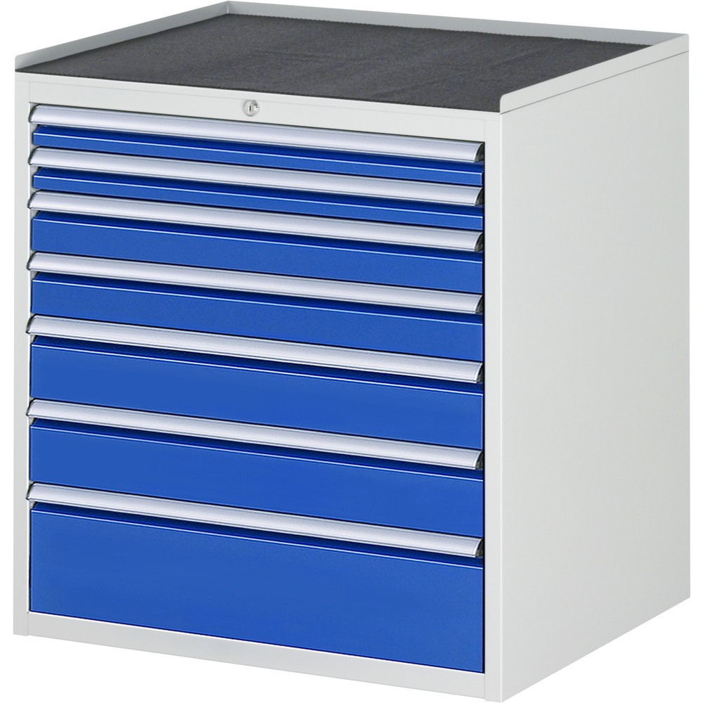 Illustration du produit: RAU Armoire à tiroirs série 7000, HxlxP 825 x 770 x 650 mm, avec 7 tiroirs taille XL, face supérieure en métal