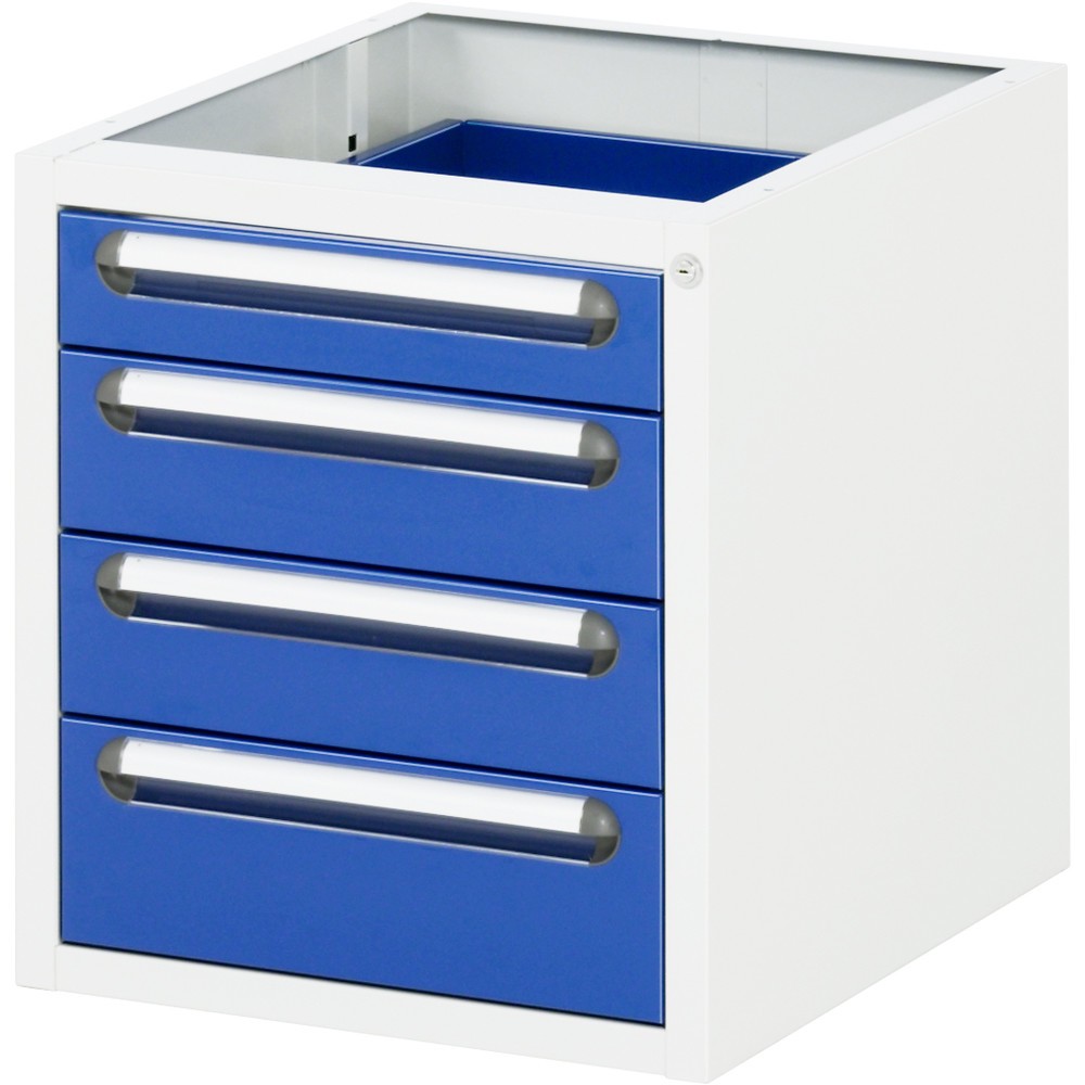 Illustration du produit: RAU Caisson sous plateau pour table pour poste de travail série Tom HxlxP 545 x 480 x 600 mm, avec 4 tiroirs