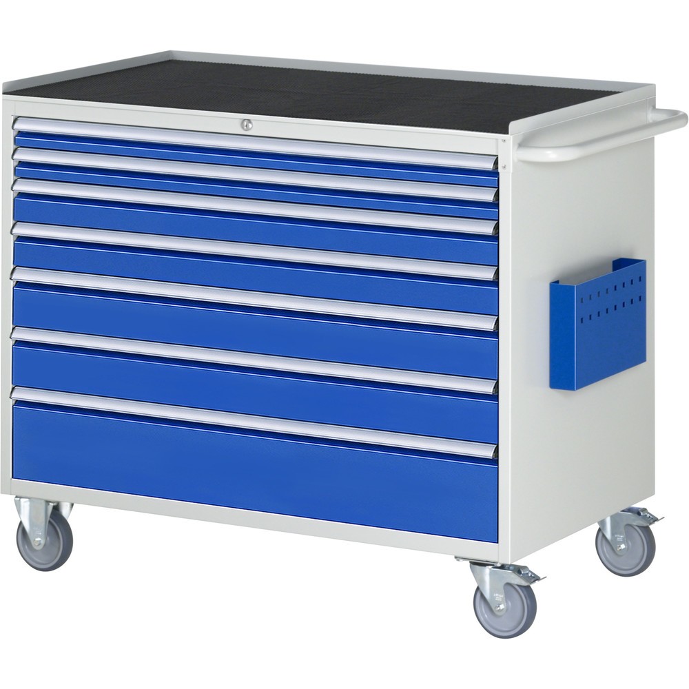 Produktabbildung Nr. 1: RAU Chariot de montage Série 7000, HxlxP 975 x 1 145 x 650 mm, 7 tiroirs 2 x 60, 2 x 90, 2 x 120, 1 x 180 mm, plan de travail en métal, capacité de charge des tiroirs 50 kg