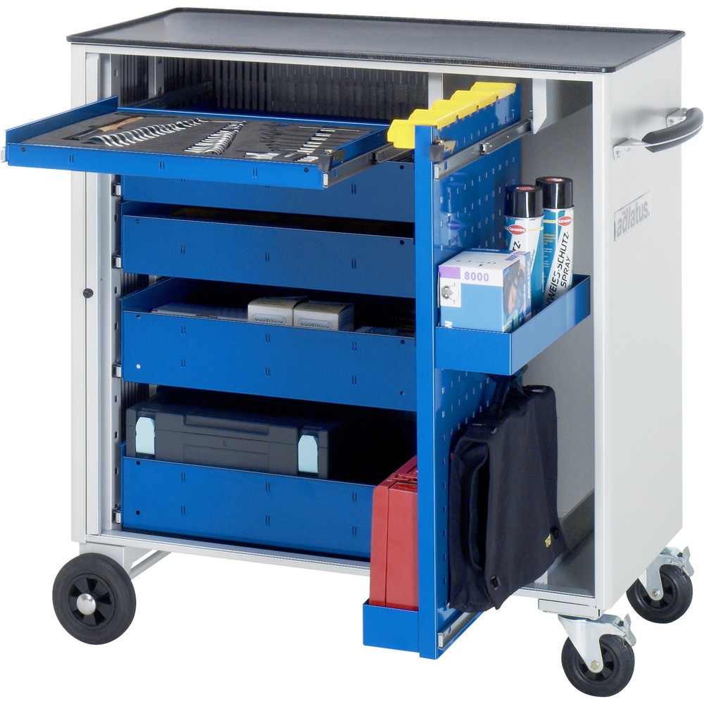 Produktabbildung Nr. 1: RAU Chariot pour outils série adlatus, HxLxP 1 080 x 1 025 x 520 mm, 5 tiroirs 1 x 40, 2 x 105, 2 x 130 mm, Plan de travail en métal