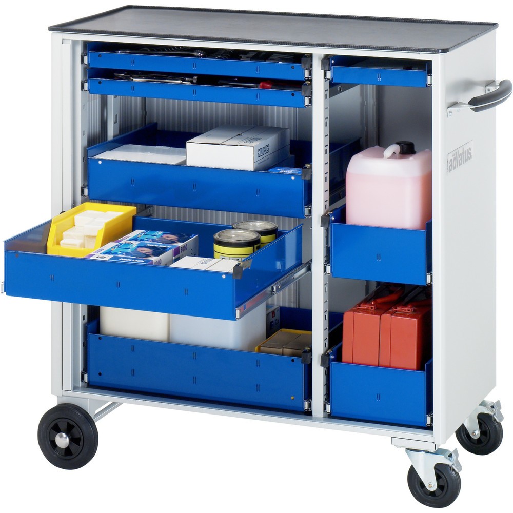 Produktabbildung Nr. 1: RAU Chariot pour outils série adlatus, HxLxP 1 080 x 1 025 x 520 mm, 8 tiroirs 3 x 40, 2 x 105, 3 x 130 mm, Plan de travail en métal