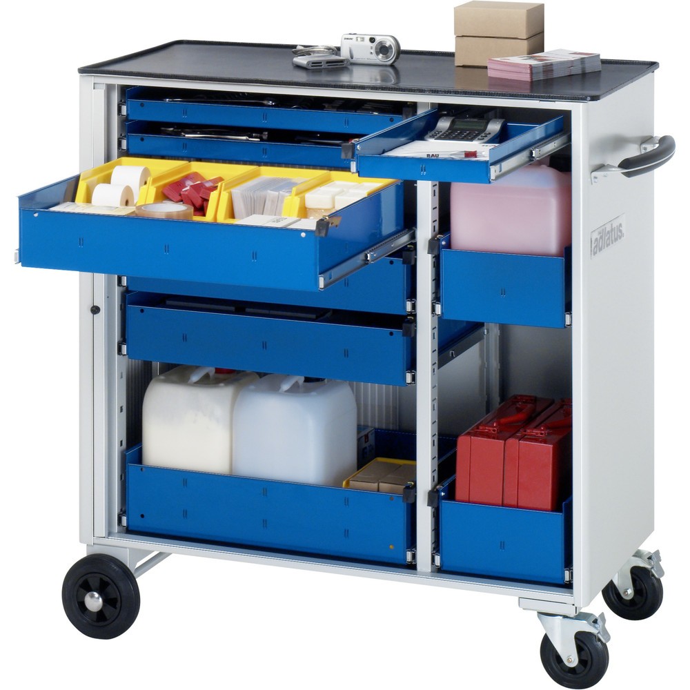 Produktabbildung Nr. 1: RAU Chariot pour outils série adlatus, HxLxP 1 080 x 1 025 x 520 mm, 9 tiroirs 3 x 40, 3 x 105, 3 x 130 mm, Plan de travail en métal
