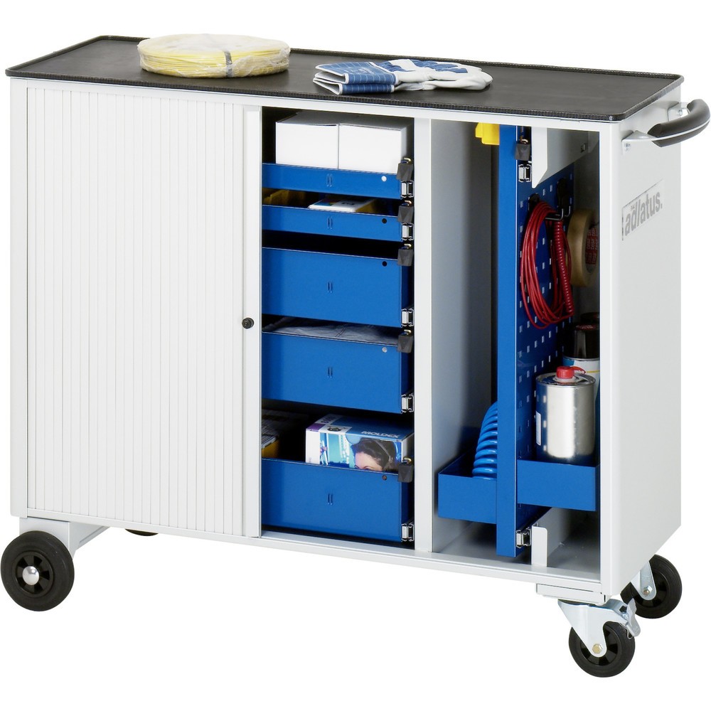 Produktabbildung Nr. 2: RAU Chariot pour outils série adlatus, HxLxP 860 x 1 025 x 400 mm, 5 tiroirs 2 x 40, 3 x 105 mm, Plan de travail en métal