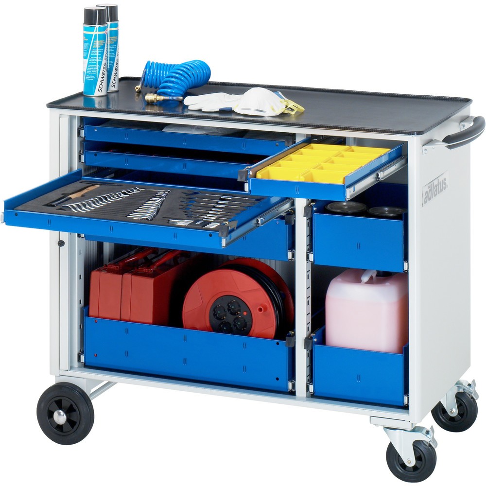 Produktabbildung Nr. 1: RAU Chariot pour outils série adlatus, HxLxP 890 x 1 025 x 520 mm, 8 tiroirs 3 x 40, 1 x 105, 1 x 130 mm, Plan de travail en métal