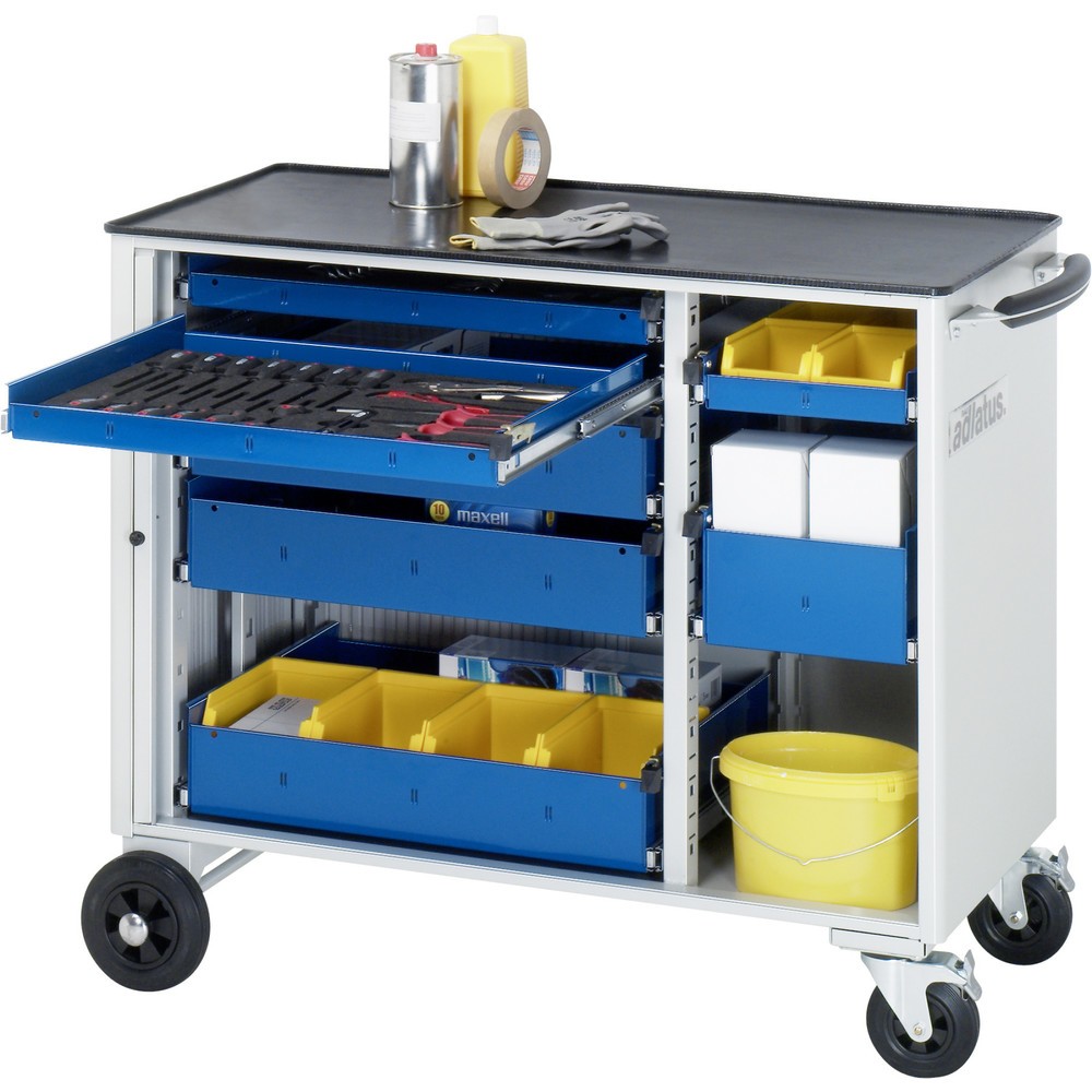 Produktabbildung Nr. 1: RAU Chariot pour outils série adlatus, HxLxP 890 x 1 025 x 520 mm, 7 tiroirs 3 x 40, 3 x 105, 1 x 130 mm, Plan de travail en métal