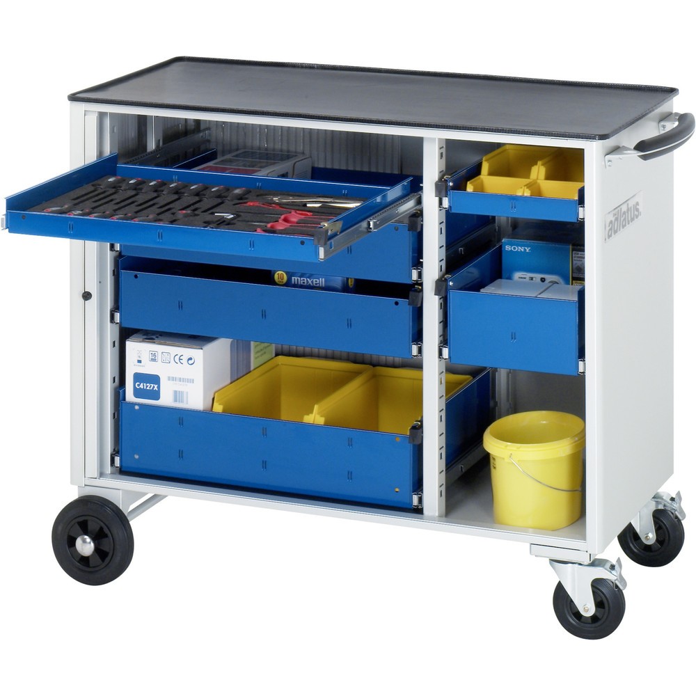 Produktabbildung Nr. 1: RAU Chariot pour outils série adlatus, HxLxP 890 x 1 025 x 520 mm, 6 tiroirs 2 x 40, 2 x 105, 2 x 130 mm, Plan de travail en métal