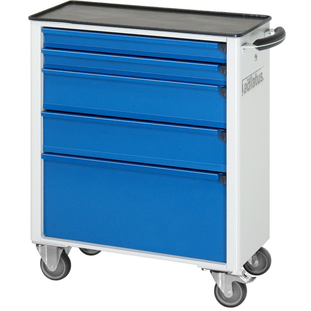 Produktabbildung Nr. 2: RAU Chariot pour outils série adlatus 700, HxLxP 860 x 700 x 350 mm, 5 tiroirs 2 x 65, 2 x 130, 1 x 260 mm, Plan de travail en métal