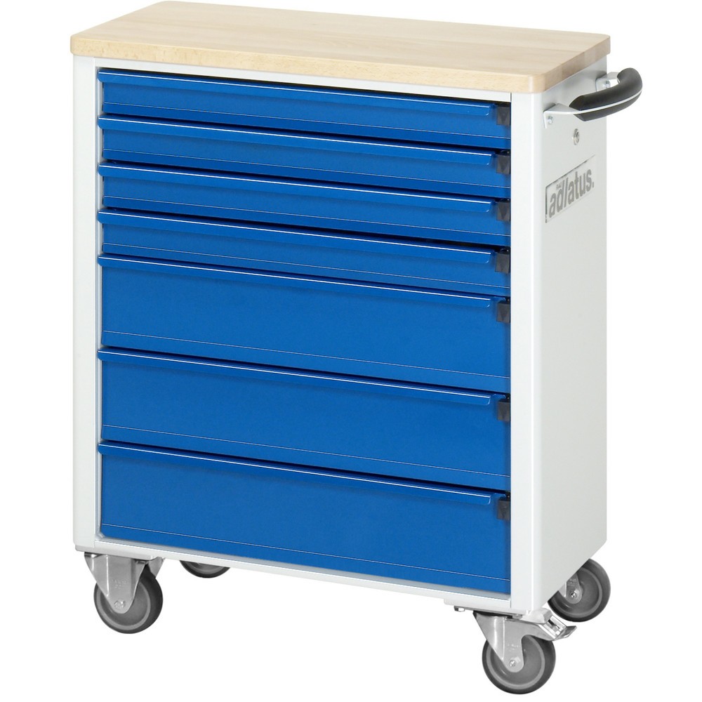 Produktabbildung Nr. 3: RAU Chariot pour outils série adlatus 700, HxLxP 860 x 700 x 350 mm, 7 tiroirs 4 x 65, 3 x 130 mm, Plan de travail en hêtre