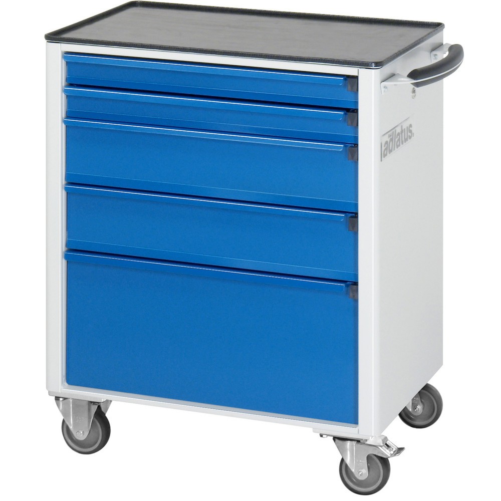 Produktabbildung Nr. 2: RAU Chariot pour outils série adlatus 700, HxLxP 860 x 700 x 510 mm, 5 tiroirs 2 x 65, 2 x 130, 1 x 260 mm, Plan de travail en métal