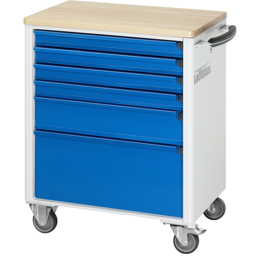 Produktabbildung Nr. 3: RAU Chariot pour outils série adlatus 700, HxLxP 860 x 700 x 510 mm, 6 tiroirs 4 x 65, 1 x 130, 1 x 260 mm, Plan de travail en hêtre