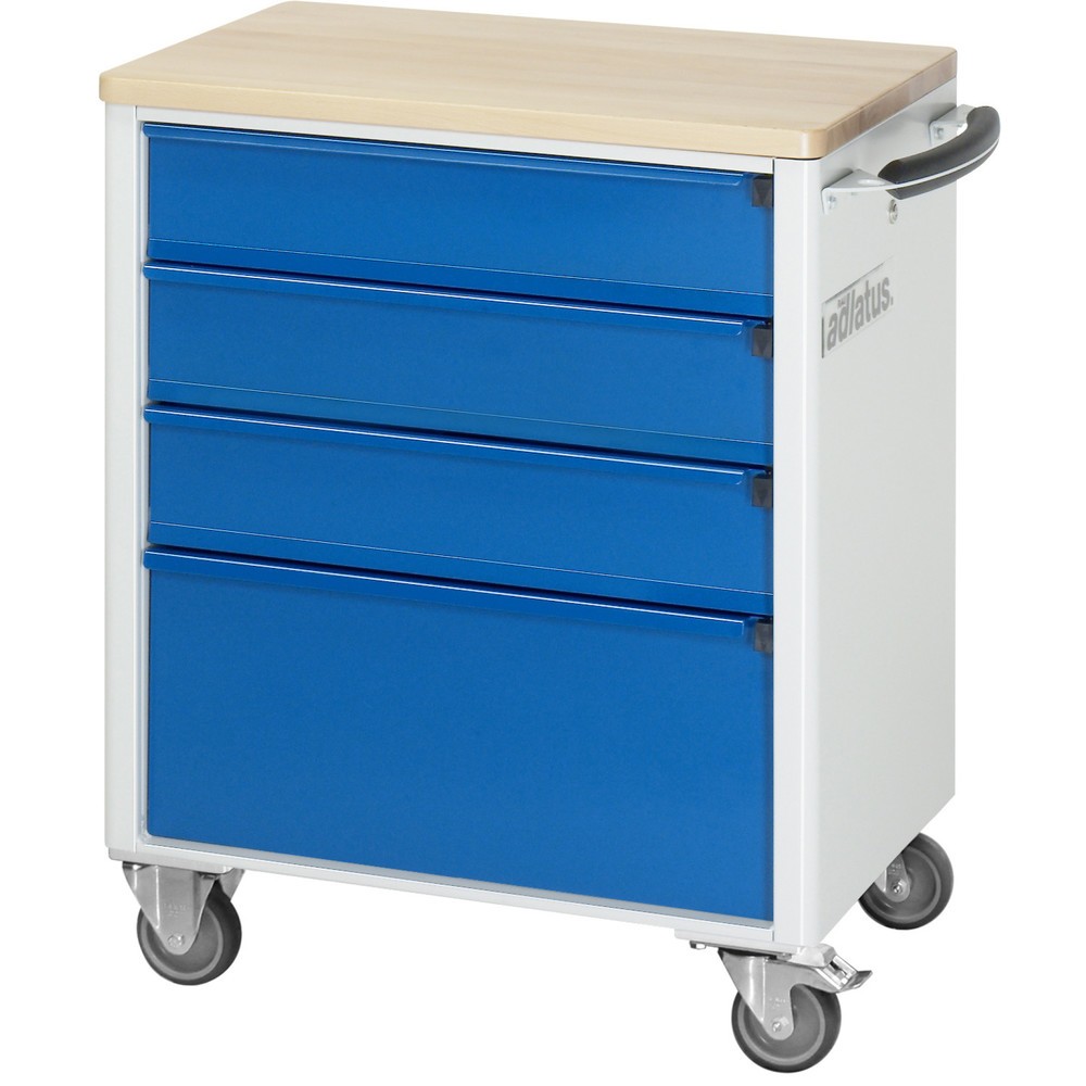 Produktabbildung Nr. 3: RAU Chariot pour outils série adlatus 700, HxLxP 860 x 700 x 510 mm, 4 tiroirs 3 x 130, 1 x 260 mm, Plan de travail en hêtre